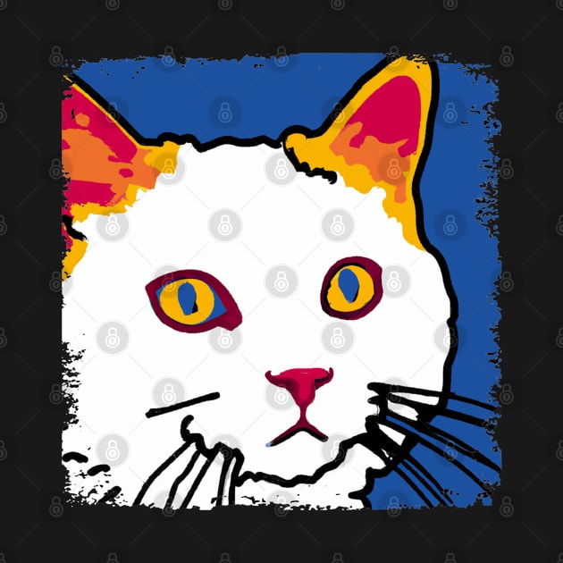 Turkish Van Pop Art - Cat Lover Gift by PawPopArt