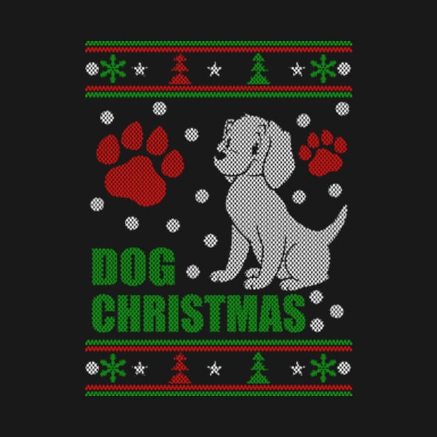 Dog Christmas Ugly Sweater by Him