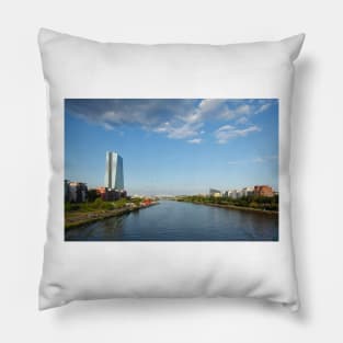 ECB, Main, Frankfurt am Main Pillow