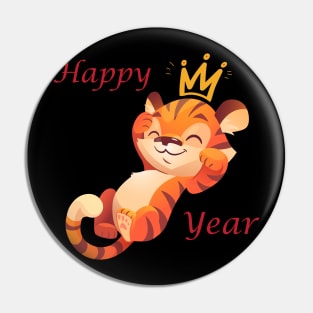 Happy Tiger year Chinese New year's Gift for Men and Women and families Pin