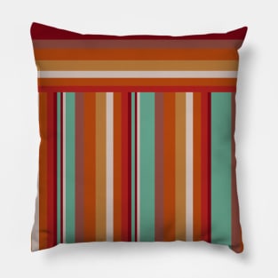 70s Stripes Pattern Pillow