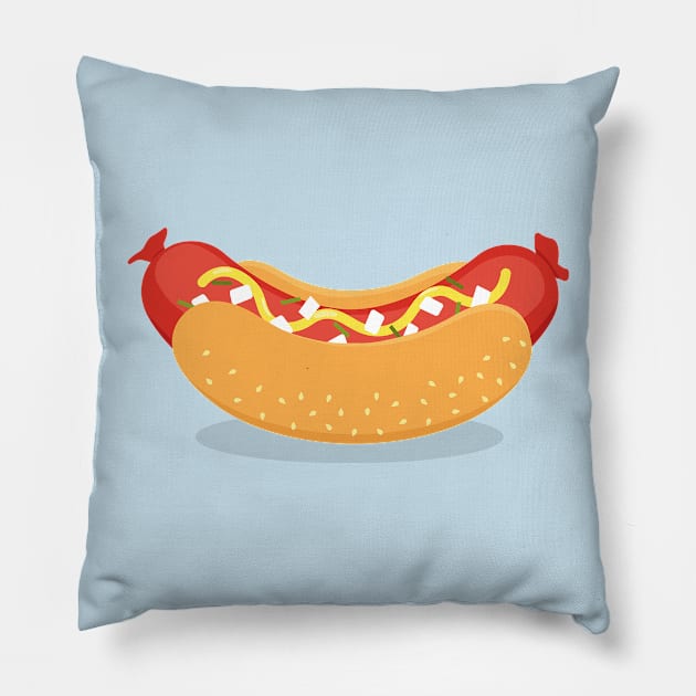 Hot Dog Pillow by mstupic