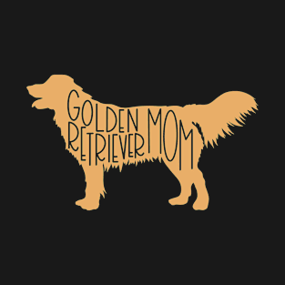 Golden Retriever Dog Mom Gold T-Shirt