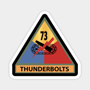 73rd Tank Battalion -Thunderbolts w SSI Name Tape X 300 Magnet