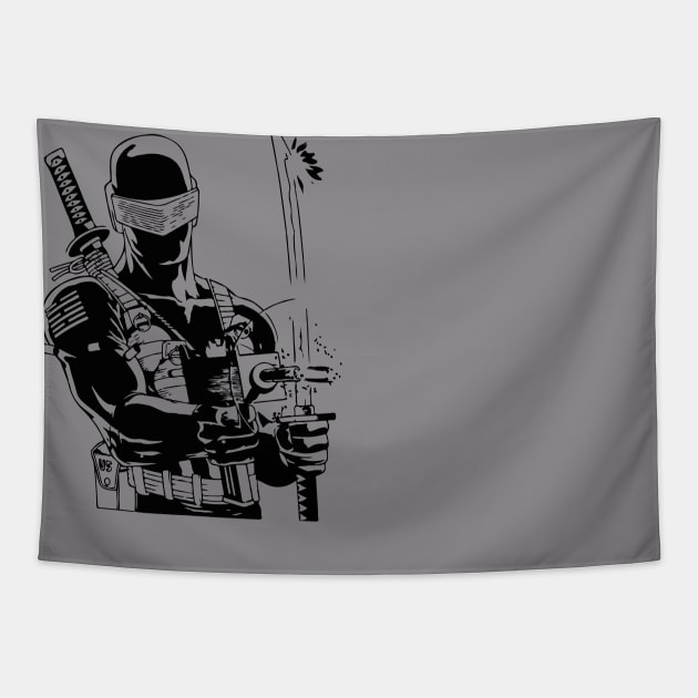 G.I. Joe Snake eyes Tapestry by Negolou 