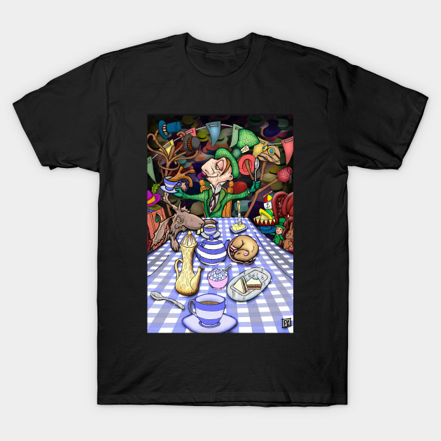 MAD HATTER TEA PARTY Woman T-shirt Lewis Carroll Alice in Wonderland