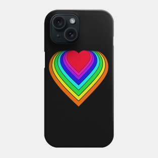 Rainbow Heart Diversity Pride Phone Case