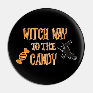 witch way to the candy halloween Pin