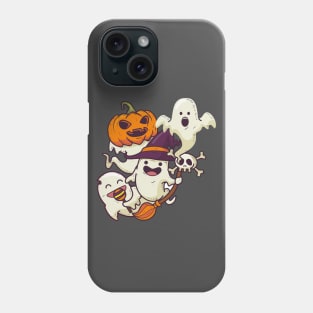 Pumpkin & Ghost design Phone Case