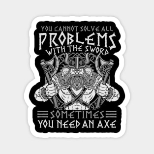 Viking Mythology Quote - Norse Valhalla Warrior Magnet