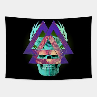 MINT SKULL TATTOO Tapestry