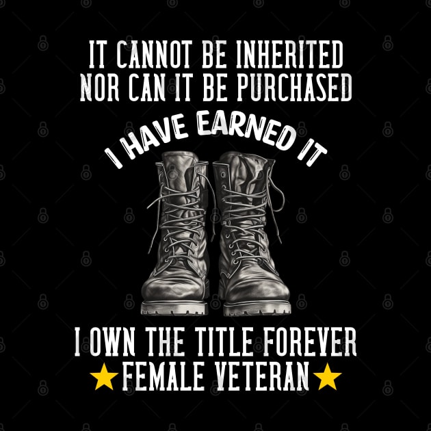 Female Veteran Army Boots by Funny Stuff Club
