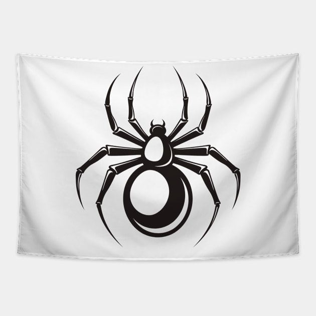 spider black Tapestry by mkstore2020