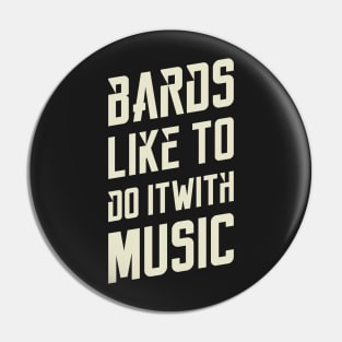 Bards Music Tabletop RPG Gaming Pin