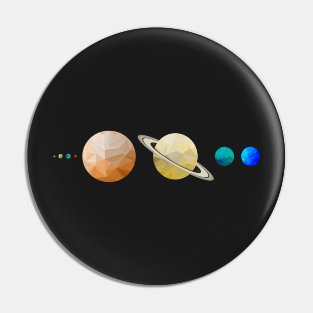 Polygon Planets of he Solar System Pin by VictorVV