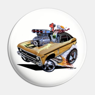 SUPER Nova 1970 Chevy Nova Gold Pin