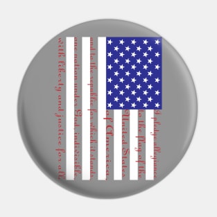 Pledge of Allegiance Flag Pin