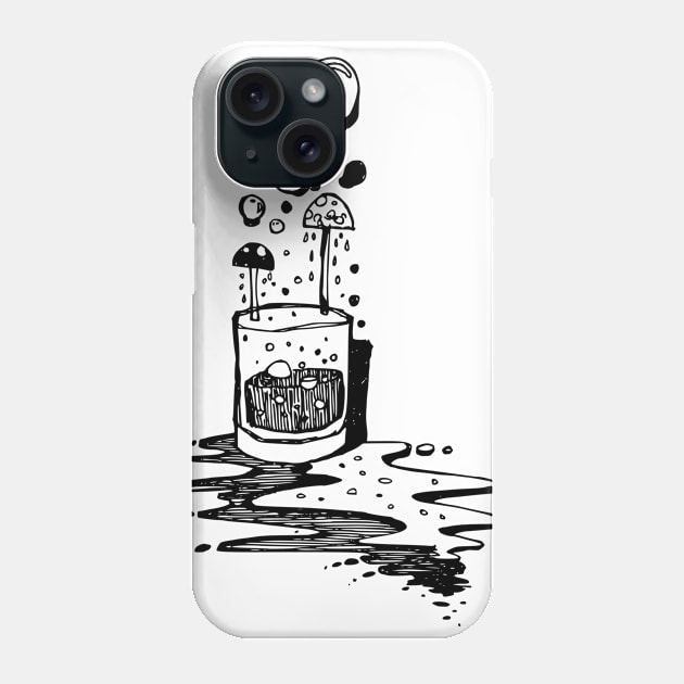 Poisonous mushrooms Phone Case by TKDoodle