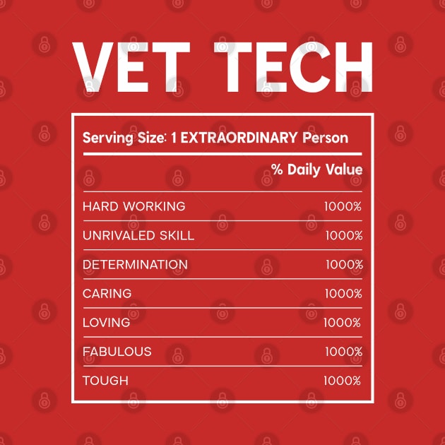 Vet Tech - Nutrition Facts Design by best-vibes-only