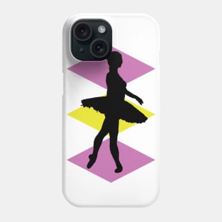 Dancing Silhouette with Coloured Diamonds Phone Case