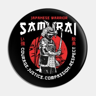 Japanese Warrior Samurai Pin