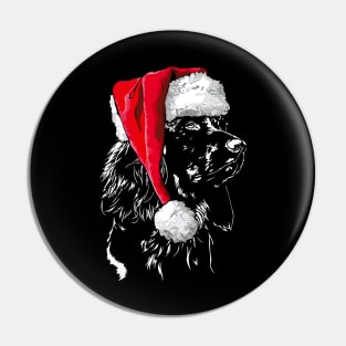 Funny German Longhaired Pointer Santa Christmas dog mom Pin