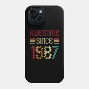 Vintage Awesome Since 1987 Phone Case