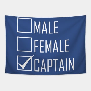 My Gender Is "Captain" Tapestry