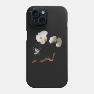 White flower in focus Phone Case