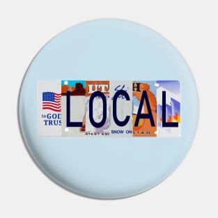 Utah Local, License Plates Pin