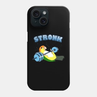 Stronk White bellied caique Fitness Parrot Workout Phone Case