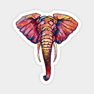 Colorful Elephant Magnet