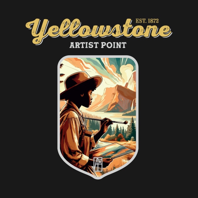 USA - NATIONAL PARK - YELLOWSTONE - Yellowstone Artists Point - 3 by ArtProjectShop