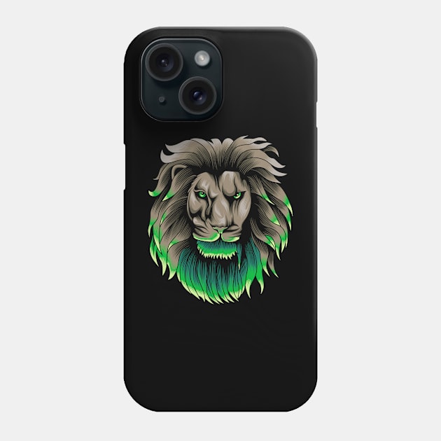 Lion Art Phone Case by Marciano Graphic