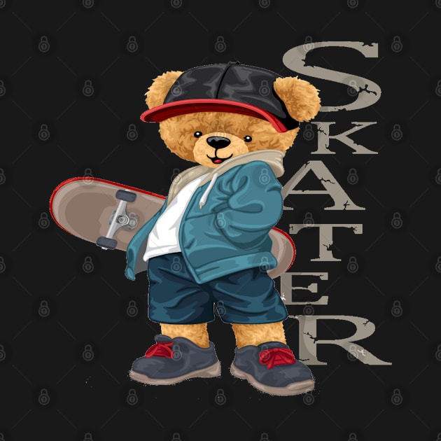 SKATER BEAR by Gouzka Creators 