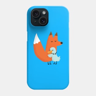 Fox & Duck - Hug by The CatBears Phone Case