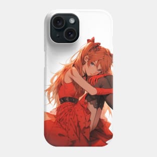 Asuka Langley Soryu Neon Genesis Evangelion Red Dress Stocking Phone Case