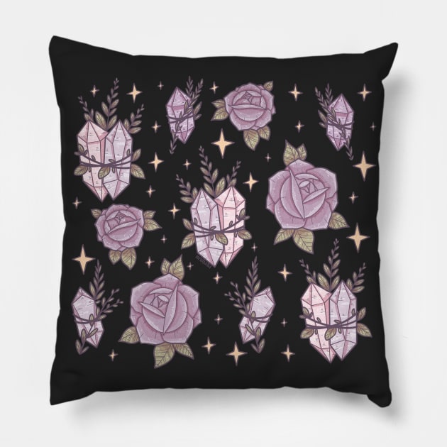 Dark Magical Nature Pillow by chiaraLBart