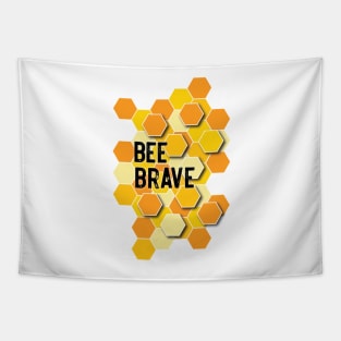 Bee Brave Honeycomb Design Tapestry