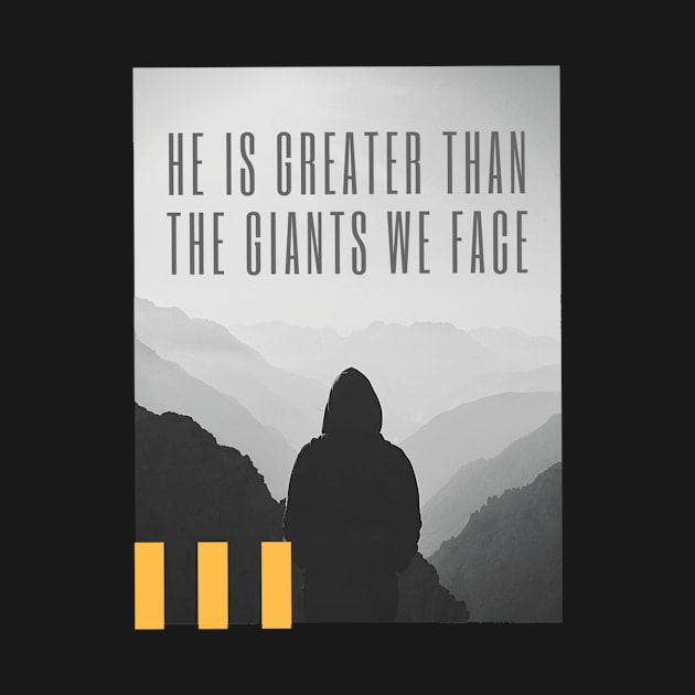 He is Greater than the Giants We Face by JM ART