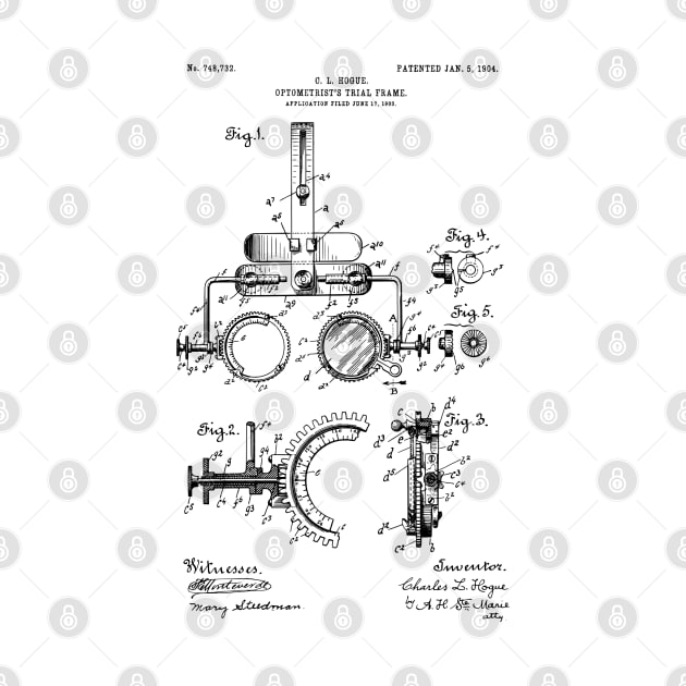 Optometrist Gift - Patent Image 1904 by MadebyDesign