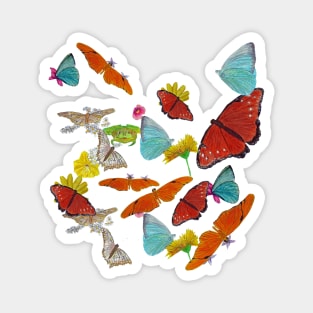 Butterfly/Frog Dance Magnet