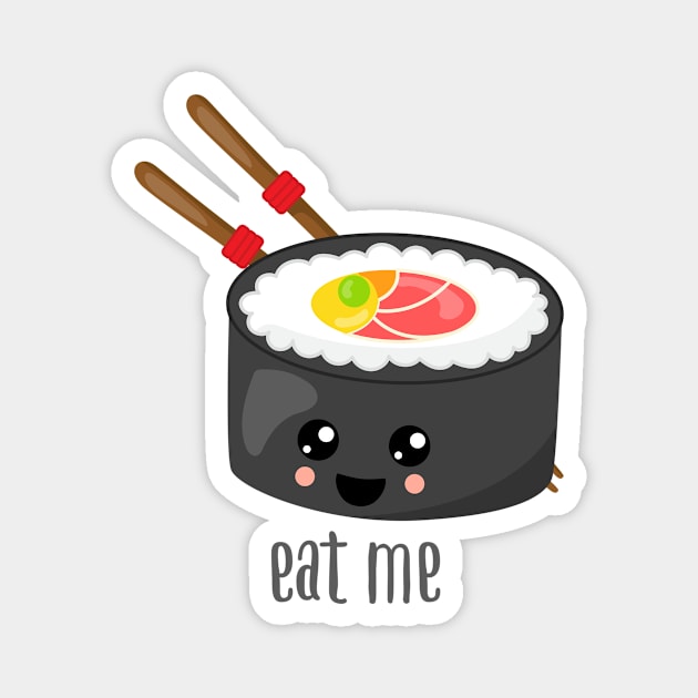 Eat Me Futo Maki Sushi Magnet by LittleBean