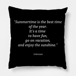 Quotes About Summer Pillow