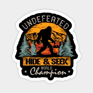 Bigfoot Undefeated Hide and Seek Champion Magnet