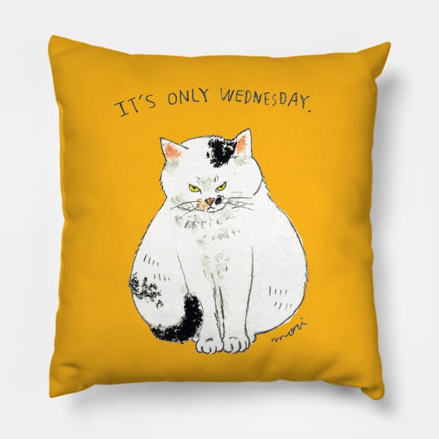 It's only Wednesday Pillow by colorofmori