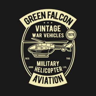 Green falcon vintage war vehicles T-Shirt