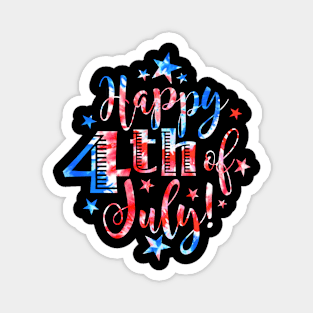 Tie dye America Happy 4th of July American Patriotic USA Magnet