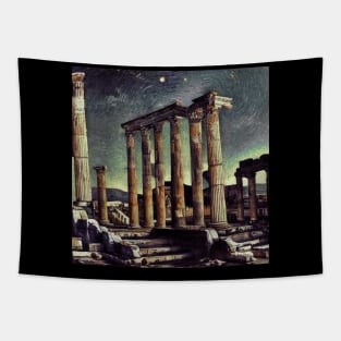 Temple of Arthemis at Ephesus, Vincent van Gogh style Tapestry