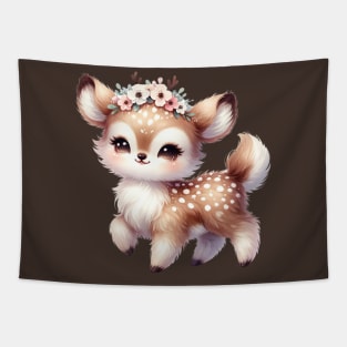 Boho Baby Deer Tapestry